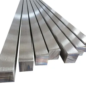 JIS SUS430 Square Bar, 25mm Side, Polished Edges, Magnetic, Corrosion Resisting, for Solenoid Valve Cores and Brackets thumbnail-1