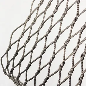 Factory Direct Supply Heavy Duty Flexible Cable Net Safety Barrier Mesh Fall Arrest Netting Industrial Protection Net thumbnail-1