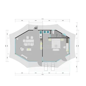 Prefab House Modular Steel Glamping Luxury Tent With Bathroom Hotel Tent Eco Waterproof 4season Family Resort Camp thumbnail-5
