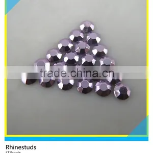 Cheap Price Hotfix Aluminum Lt. Purple Loose Rhinestuds For Garment thumbnail-1