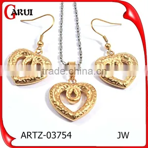 Most Selling Products Italian 316L Stainless Steel Jewelry Gold Plated Sets thumbnail-1