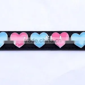 Colorful Heart Shape Zinc Alloy Metal Rivets for Pet Collar Jewelry thumbnail-1