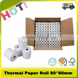65g 80*70mm 2016 On Sale POS Machine Type Thermal Paper Roll thumbnail-1