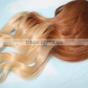 Auburn Copper With Bleached Tips Human Hair Extensions thumbnail-1