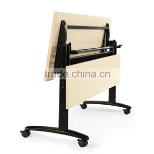Office Meeting Training Folding Table With Wheels Computer Desk thumbnail-3