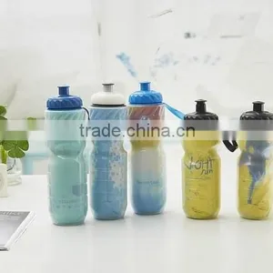 600ml PE Double-wall Plastic Outdoor Cool Keeping Sport Water Bottle Factory Price thumbnail-6