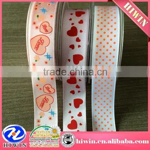 Wholesale Cheap Decorative Printed Ribbon / Printed Grosgrain Ribbon /custom Printed Ribbon thumbnail-1