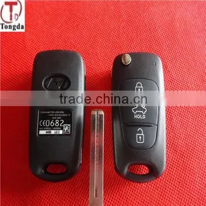 Tongda Hot Sale 4 Button Flip Key Fob Key Blank /key Shell for Hyundai K3 Elantra Forte thumbnail-6