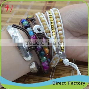 Simple And Elegant Boho Style Stone Bead Bracelet thumbnail-4
