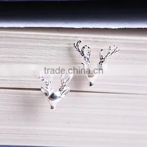 Silver Color Elk Earring Stup/ Fashion Christmas Earring Jewelry for Gift E2020 thumbnail-4