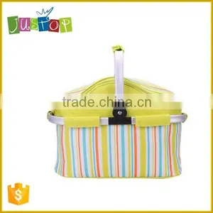 Factory Good Quality Folding Picnic Basket, Picnic Cooler Bag, Cooler Basket thumbnail-4