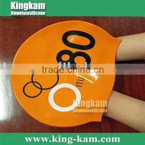 Hot Silicone Hat for Swimming thumbnail-1