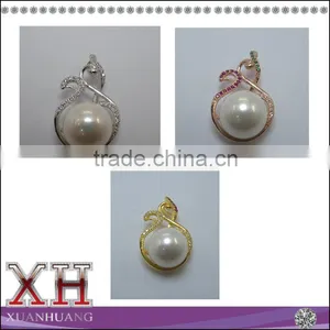 Hot Sale 925 Sterling Silver Simple Style Pearl Pendant thumbnail-2
