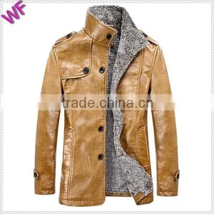 Custom Made Unique Logo Hight Quality Man Leather Jacket thumbnail-1