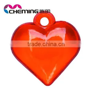 Wholesale New Colorful Plastic Heart Beads thumbnail-1