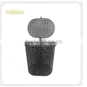 Powder Coated Vintage Metal Wire Mesh Hanging Storage Baskets for Home Decor thumbnail-1