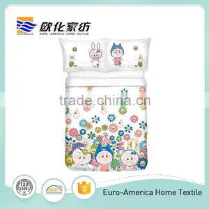 Cotton Bed Sheets Sets Home 4pc Bedding Set thumbnail-1