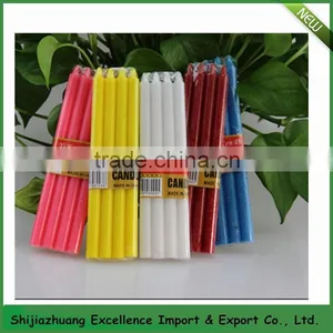 Household White Candle/ Thin Pillar White Wax White Candle for Daily Lighting thumbnail-3