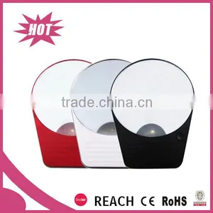 Portable 10x Led Lighted Wall Mounted Makeup Mirror thumbnail-3