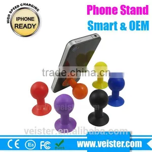Universal Super Cute Mini Shaped Silicone Rubber Cuction Cup Smart Phone Cellphone Stand Holder Mount for Apple IPhone 6 thumbnail-4