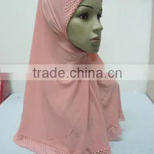 H297 Latest Muslim Hijab With Beautiful Net,muslim Scarf thumbnail-6