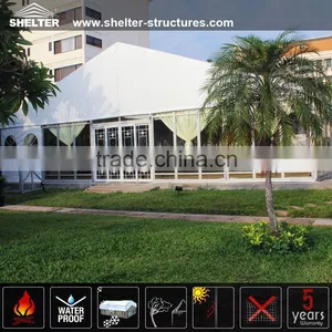 Durable Long Life Span Glass Door Canopy Tent With Lining and Curtains Decorations for Sale thumbnail-1