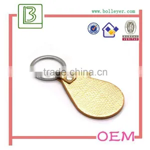 Gold Leather Keychain Holder For Wholesale thumbnail-1