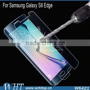 Anti-explosion 2.5D Curved Tempered Glass for Samsung S6 Edge 0.3mm Screen Protector thumbnail-1