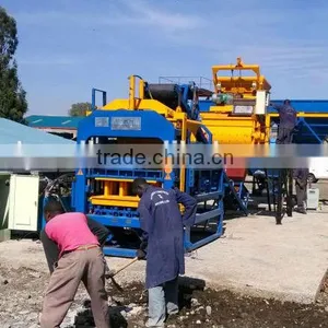 Power Step Vibration Brick Making Machine QT4-15 Hydraulic Block Machine Equipment for the Production thumbnail-3