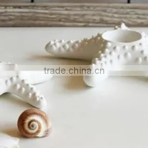 One Pair Creative Ceramic Starfish Candle Holder,Starfish Tea Light thumbnail-6