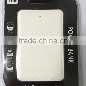 Full Color Logo Printing Premium Black and White Color Leather Power Bank Charger With Full Color Logo Printing thumbnail-6