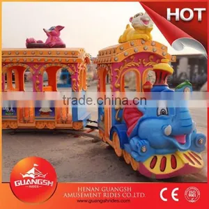Popular! Professional Elephant Train Kiddie Train Ride for Sale thumbnail-1