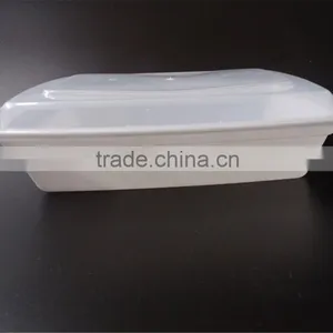 800ml Squarel Packing SuShi Lunch Boxes Disposable Plastic Food Packaging Containers With Lid thumbnail-4