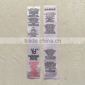 Double Side Offset Printed Nylon Wash Care Label thumbnail-2