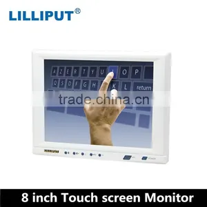 Lilliput Car VGA Monitor 8 Inch LCD Touch Video Monitor thumbnail-1