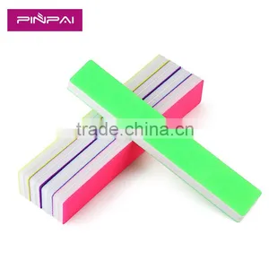 Colorful Rectangle Sandpaper Washable Buffers Nail Art Files Manicure Tools thumbnail-1