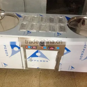 Most Popular CE Approved Double Pan Fried Ice Cream Machine thumbnail-4