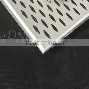 Fireproof 2x2 Aluminum Perforated Metal Acoustic False Ceiling Designs for Hall Office Interior Decoratice Material thumbnail-5