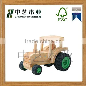 Wholesales in China Cheap OEM Eco-friendly Handmade DIY Wooden Truck Toys for Kids thumbnail-5