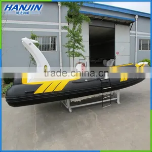 2016 Hot-sale Inflatable Fiberglass Used Rescue Boat for Sale thumbnail-3