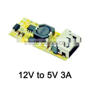 DC-DC USB Step Down Power Board/module 12V to 5V ,3A MAX,low Fever thumbnail-1