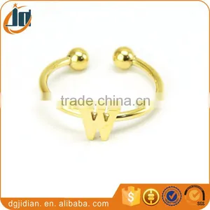 Adjustable Size New Fashion Jewelry Alphabet Ring thumbnail-5