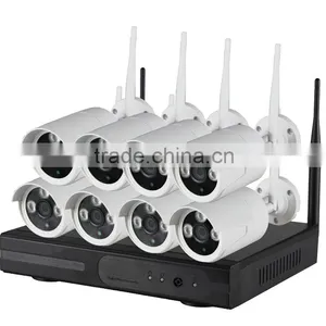 Hot Selling H.264 4chs 720P 960P Wireless Outdoor IP Camera Kits thumbnail-1