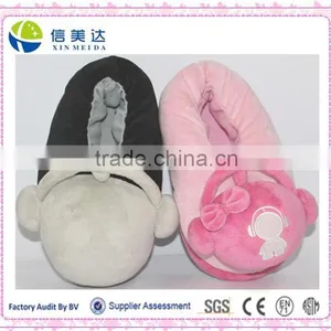 Plush Cartoon Slipper/customized LOGO thumbnail-1