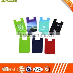 Silicone Adhesive Smart Phone Wallet, Card Holder Stick on Phone thumbnail-5