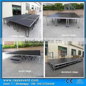 RK Industrial Finish Portable Puppet Stage Portable Stage With Wheels Sound System for Disco thumbnail-1