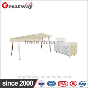 Best Price Commercial Office Furniture I Shape CEO Office Desk With Cabinet Manager Executive Wooden Office Desk(QE-40A) thumbnail-1
