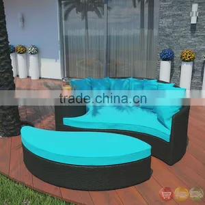 Wholesale China Manufacture Modern Round Rattan Daybed thumbnail-3