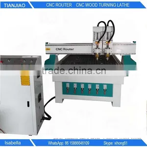 3D Wood Door Cnc Router Engraving Lathe Machine 1325 With 2 Spindle thumbnail-2