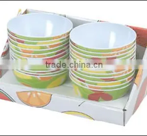 PDQ Packaging 100% Melamine 5-3/4" Bowl With Decal thumbnail-1